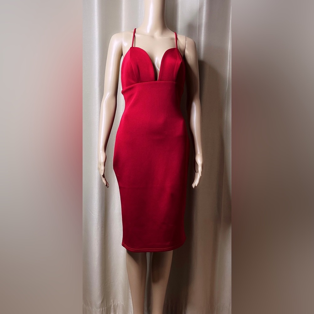 Low cut midi dress